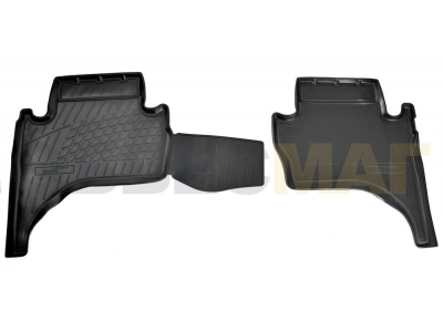 Коврики в салон Norplast полиуретан чёрные для Mitsubishi L200 2015-2021