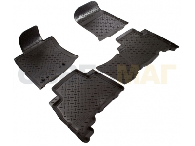 Коврики в салон Norplast полиуретан чёрные 5 мест для Toyota Land Cruiser 150 2013-2021