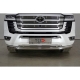 Защита переднего бампера двойная 76-42 мм для Toyota Land Cruiser 300 70TH ANNIVERSARY 2021–н.в.