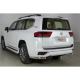 Защита заднего бампера уголки овальные 75х42 мм для Toyota Land Cruiser 300 70TH ANNIVERSARY 2021–н.в.
