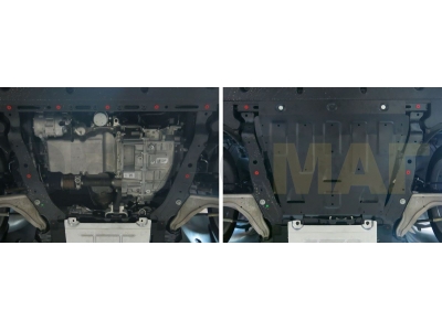 Защита картера и КПП Автоброня для 2,0 и 2,5 сталь 2 мм для Ford Mondeo 2015-2021