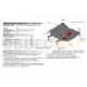 Защита картера Автоброня для 1,5 и 1,8 сталь 2 мм для Geely Emgrand 7/Emgrand EC7/Vision 2008-2016