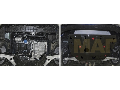 Защита картера и КПП Автоброня для 2,0 сталь 2 мм для Hyundai i40 2011-2019