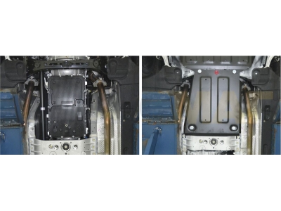 Защита КПП Автоброня для 3,0/3,3/3,8 сталь 2 мм на 4х4 для Hyundai Genesis 2014-2021