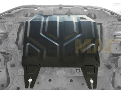 Защита картера и КПП Автоброня сталь 2 мм для Mitsubishi/Peugeot/Citroen 2006-2021
