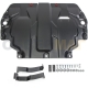 Защита картера и КПП Автоброня для 1,4/1,6/1,9/2,0/3,6 сталь 2 мм для Volkswagen/Skoda/Seat 2004-2018