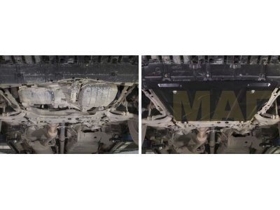 Защита картера и КПП Автоброня для 2,0 MT/2,0 АКПП/2,2D AT сталь 2 мм для Toyota RAV4 2010-2019