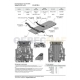 Защита КПП Автоброня и РК для 2,7/3,0TD/4,0/4,6/2,8TD сталь 2 мм для Toyota Land Cruiser Prado 150/Lexus GX460 2009-2019