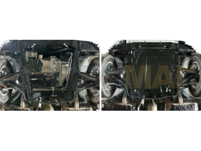 Защита картера и КПП Автоброня для 1,4 и 1,6 сталь 2 мм для Renault Logan/Almera/Lada Largus/XRay 2004-2021
