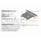 Защита картера и КПП Автоброня для 1,4 АКПП сталь 2 мм для Chevrolet Lanos/ZAZ Chance 2005-2014