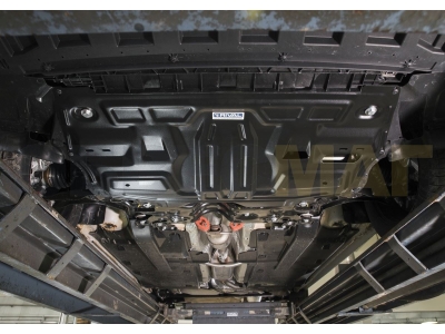 Защита картера и КПП Rival сталь 2 мм для Skoda/Volkswagen/Seat 2006-2020
