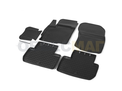 Коврики салона Rival полиуретан 5 штук для Mitsubishi Outlander 2012-2021