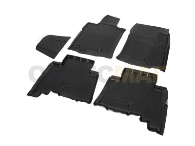 Коврики салона Rival полиуретан 5 штук для Toyota Land Cruiser Prado 150 2009-2021