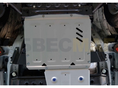 Защита РК Rival для 3,0/3,2D/3,8 алюминий 4 мм для Mitsubishi Pajero 4 2006-2021