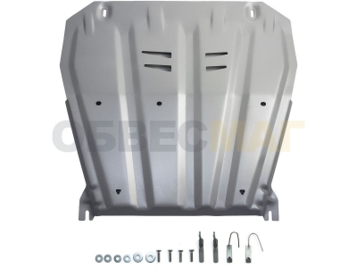 Защита картера и КПП Rival для 1,2T/2,0/2,0D/2,5 алюминий 4 мм для Nissan Qashqai/X-Trail T31/T32/Renault Koleos 2007-2021