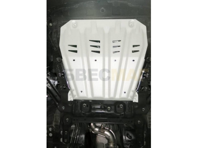Защита картера и КПП Rival для 1,2T/2,0/2,0D/2,5 алюминий 4 мм для Nissan Qashqai/X-Trail T31/T32/Renault Koleos 2007-2021