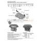 Защита картера и КПП Rival для 1,2/1,4/1,6 алюминий 3 мм для Skoda Fabia/Rapid/Roomster/Volkswagen Polo/Seat Ibiz 2006-2020