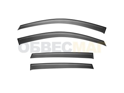 Дефлекторы окон Rival Premium оргстекло 4 штуки для Renault Duster 2011-2021