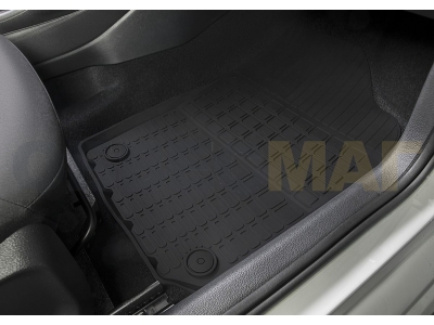 Коврики салона Rival литьевые резина 5 штук для Volkswagen Polo Sedan 2009-2020