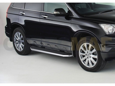 Пороги алюминиевые Rival Premium для Honda CR-V 2007-2012
