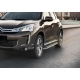 Пороги алюминиевые Rival Premium для Mitsubishi ASX/Outlander/Peugeot 4007/4008/Citroen C 2006-2021