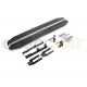 Пороги алюминиевые Rival Premium для Nissan Qashqai/Qashqai +2/X-Trail T31 2007-2015