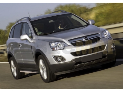 Пороги алюминиевые Rival Premium для Chevrolet Captiva/Opel Antara 2010-2016