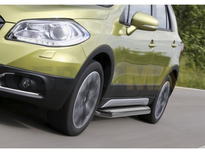Пороги алюминиевые Rival Premium для Suzuki Vitara 2015-2021 A173ALP.5503.1