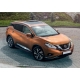 Пороги алюминиевые Rival Black для Nissan Murano 2016-2021