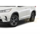 Пороги алюминиевые Rival Black для Toyota Highlander 2014-2020