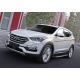 Пороги алюминиевые Rival Premium для Hyundai Santa Fe/Santa Fe Premium 2012-2018