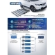 Пороги алюминиевые Rival Premium для Kia Sorento Prime 2018-2021