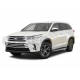 Пороги алюминиевые Rival Premium для Toyota Highlander 2014-2020