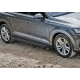 Пороги алюминиевые Rival Premium-Black для Audi Q7 2015-2021