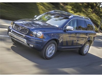 Пороги алюминиевые Rival Black для Volvo XC90 2006-2014