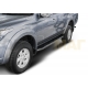 Пороги алюминиевые Rival Premium для Mitsubishi L200 2006-2021
