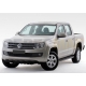 Пороги алюминиевые Rival Premium для Volkswagen Amarok 2010-2021