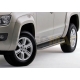 Пороги алюминиевые Rival Premium для Volkswagen Amarok 2010-2021