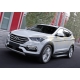 Пороги алюминиевые Rival BMW-Style для Hyundai Santa Fe/Santa Fe Premium 2012-2018