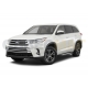Пороги алюминиевые Rival BMW-Style для Toyota Highlander 2014-2020