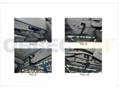 Пороги алюминиевые Rival BMW-Style для Toyota Highlander 2014-2020