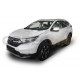 Пороги алюминиевые Rival Black New для Honda CR-V 2017-2021