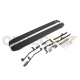 Пороги алюминиевые Rival Black New для Kia Sorento 2012-2020