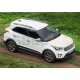 Пороги алюминиевые Rival Black New для Hyundai Creta 2016-2021