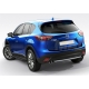 Пороги алюминиевые Rival Black New для Mazda CX-5 2011-2017