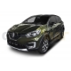 Пороги алюминиевые Rival Black New для Renault Kaptur 2016-2021