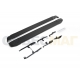 Пороги алюминиевые Rival Black New на 5 дверей для Suzuki Grand Vitara 2005-2015