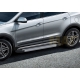 Пороги алюминиевые Rival Silver New для Hyundai Santa Fe/Santa Fe Premium 2012-2018