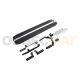 Пороги алюминиевые Rival Black New для Kia Sorento Prime 2015-2021