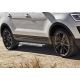 Пороги алюминиевые Rival Silver New для Ford Explorer 2011-2017